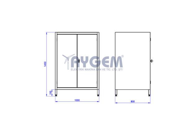 SINGLE SHELF MATERIAL CABINET