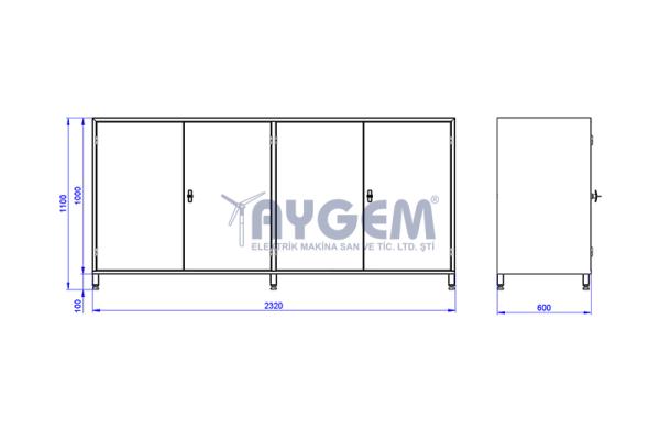 FOUR-DOOR MATERIAL CABINET