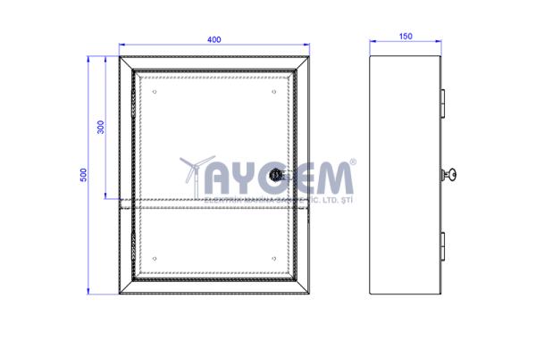 WALL-MOUNTED MATERIAL CABINET