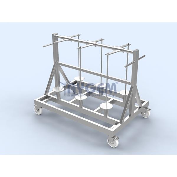 BATON   ROTARY MEAT  HANDLING TROLLEY